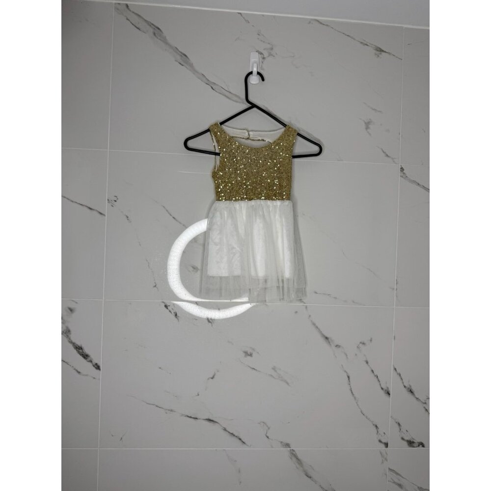 Toddler Girls Sequin Tutu Dress Princess Flower Girl Party Wedding Open Back